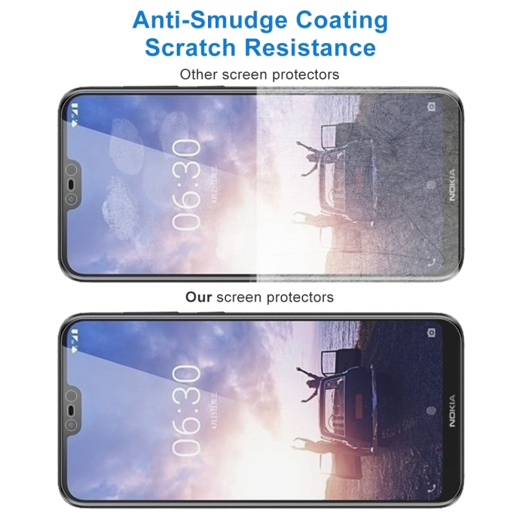 10 PCS 0.26mm 9H 2.5D Tempered Glass Film for Nokia X6, For Nokia X6