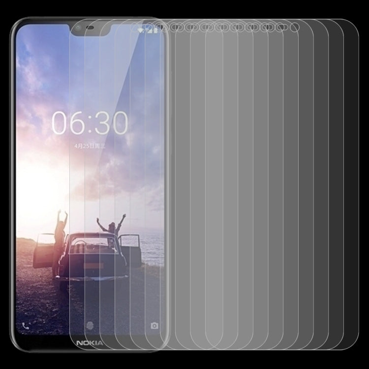 10 PCS 0.26mm 9H 2.5D Tempered Glass Film for Nokia X6, For Nokia X6