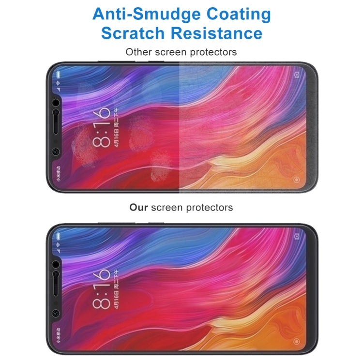 Lot de 50 films en verre trempé 9H 2.5D (0,26 mm) pour Xiaomi Mi 8 (50 pièces)