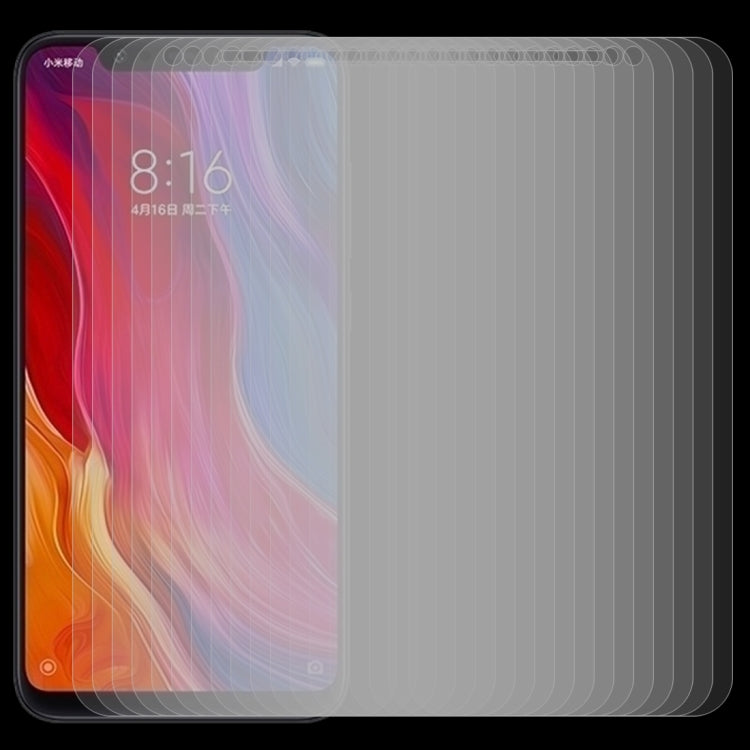Lot de 50 films en verre trempé 9H 2.5D (0,26 mm) pour Xiaomi Mi 8 (50 pièces)