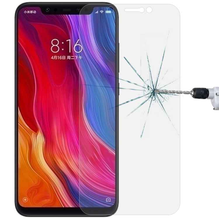 0.26mm 9H 2.5D Tempered Glass Film for Xiaomi Mi 8, For Mi 8 (1pc)