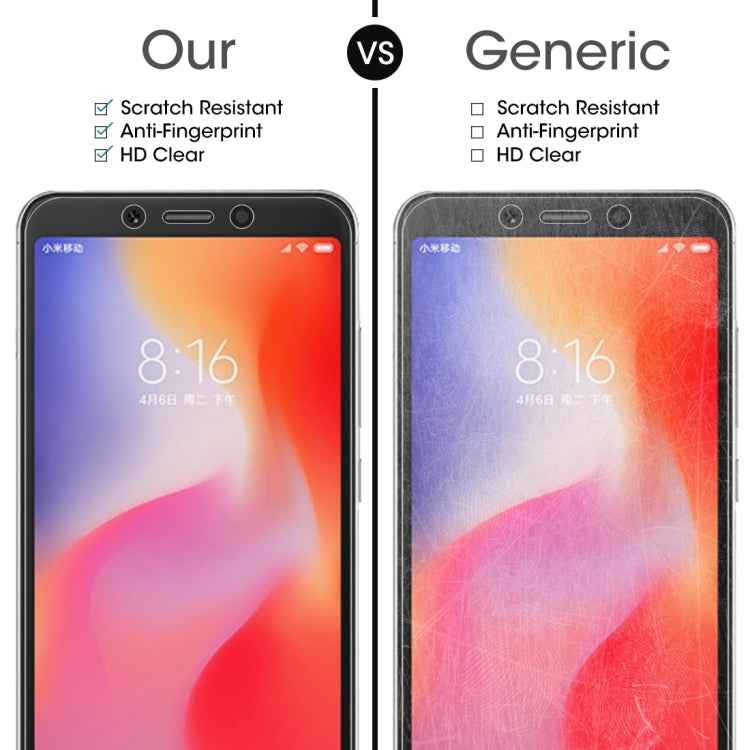 0.26mm 9H 2.5D Tempered Glass Film for Xiaomi Redmi 6