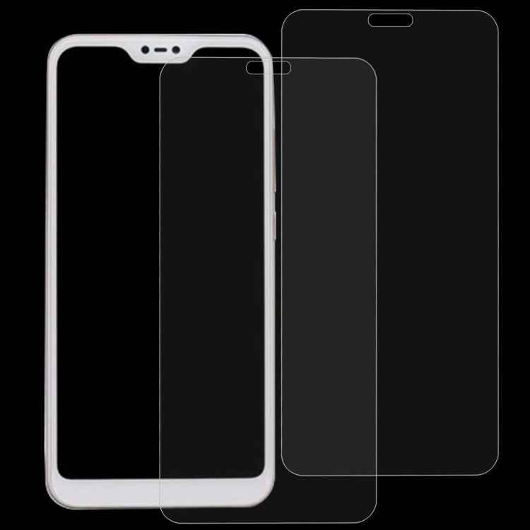 2 PCS 0.26mm 9H 2.5D Tempered Glass Film for Xiaomi Redmi 6 Pro / Mi A2 Lite