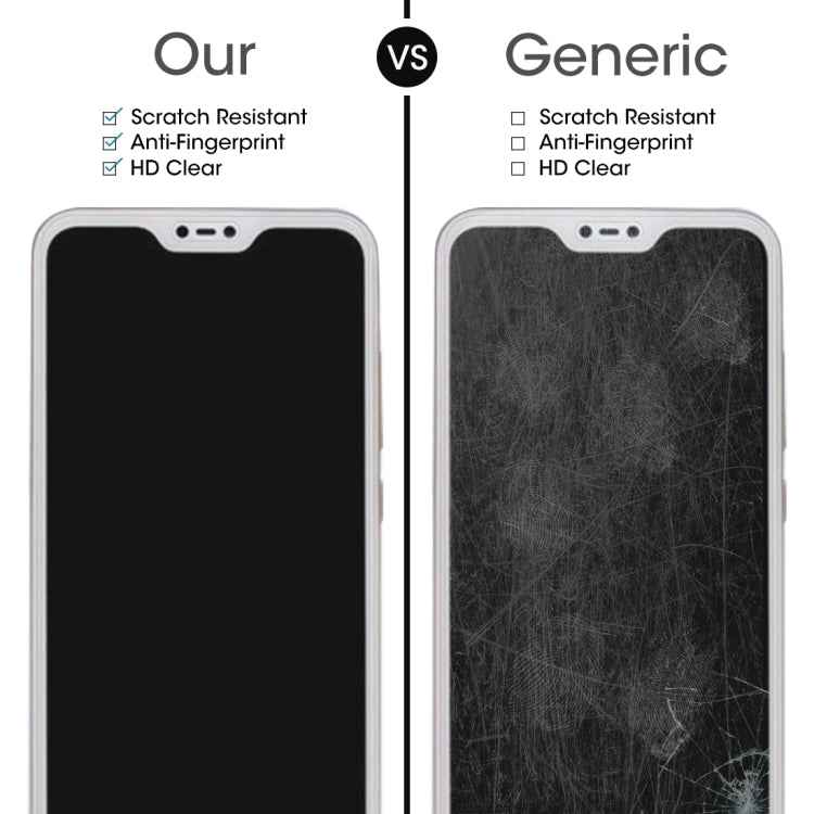 2 PCS 0.26mm 9H 2.5D Tempered Glass Film for Xiaomi Redmi 6 Pro / Mi A2 Lite