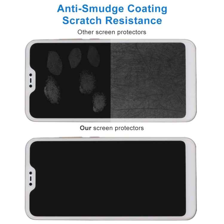 50 PCS 0.26mm 9H 2.5D Tempered Glass Film for Xiaomi Redmi 6 Pro / Mi A2 Lite, No Retail Package