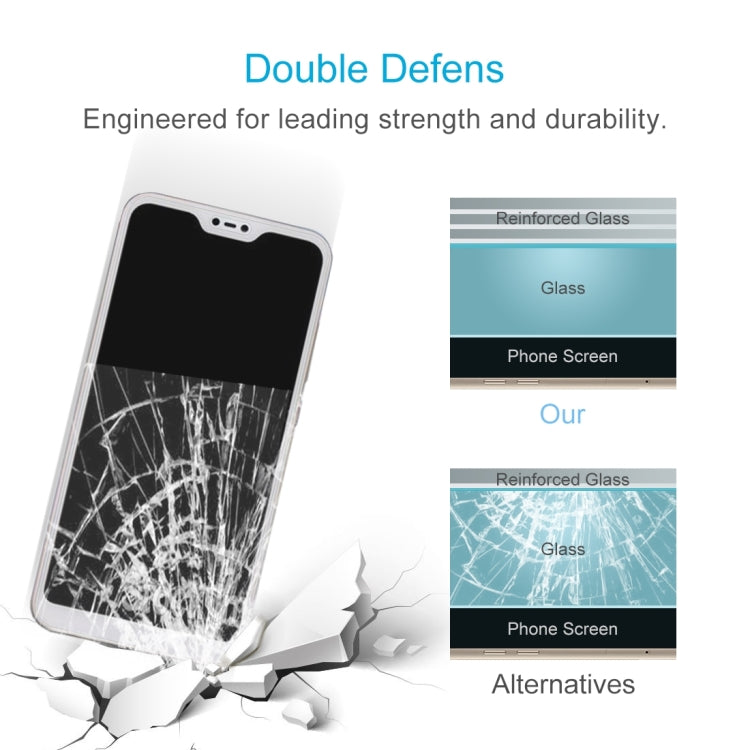 100 PCS 0.26mm 9H 2.5D Tempered Glass Film for Xiaomi Redmi 6 Pro / Mi A2 Lite, For Redmi 6 Pro