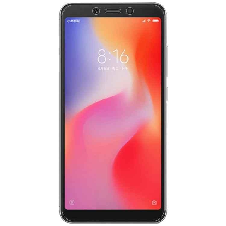50 PCS 0.26mm 9H 2.5D Tempered Glass Film for Xiaomi Redmi 6A, No Retail Package