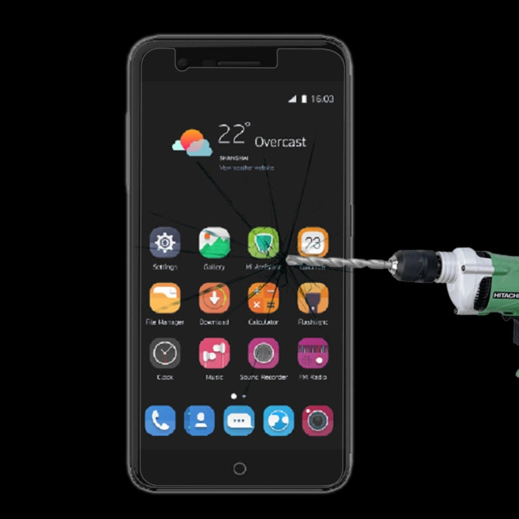 For ZTE Blade V8 Lite / V8 Mini 0.26mm 9H Surface Hardness Explosion-proof Non-full Screen Tempered Glass Screen Film