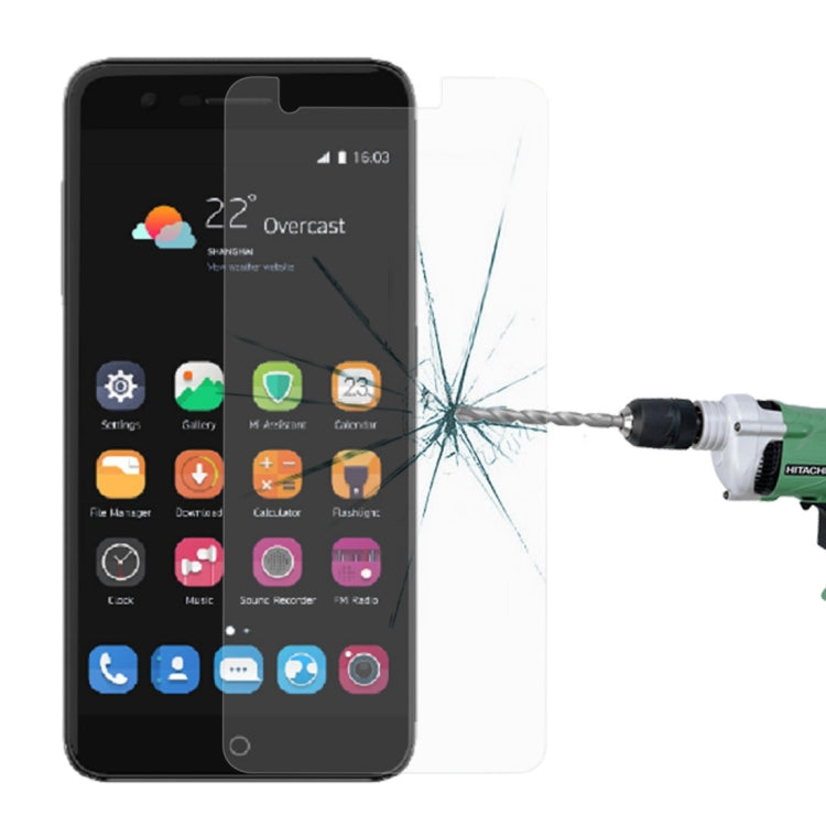 For ZTE Blade V8 Lite / V8 Mini 0.26mm 9H Surface Hardness Explosion-proof Non-full Screen Tempered Glass Screen Film