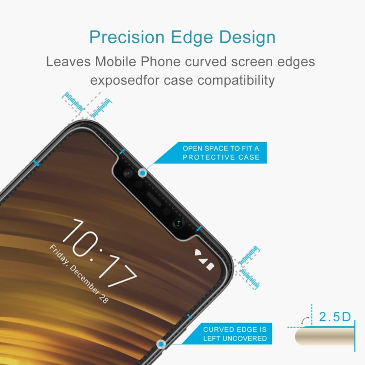 Film en verre trempé 9H 2.5D 0,26 mm pour Xiaomi POCO F1 (1 pièce)