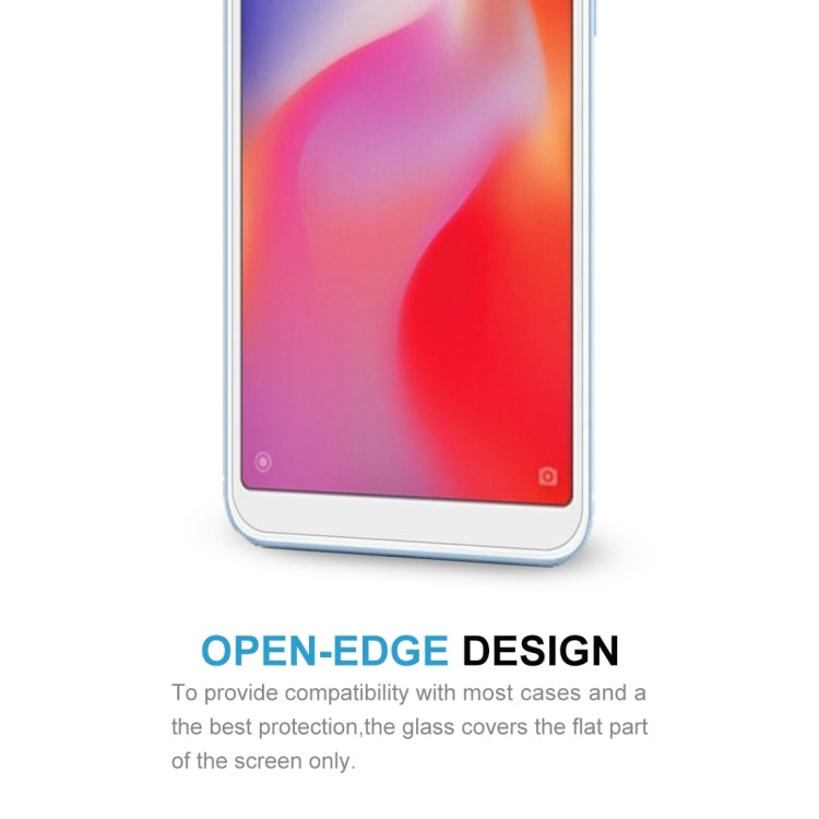 100PCS 9H 2.5D Tempered Glass Film for Xiaomi Redmi 6A, For 6A