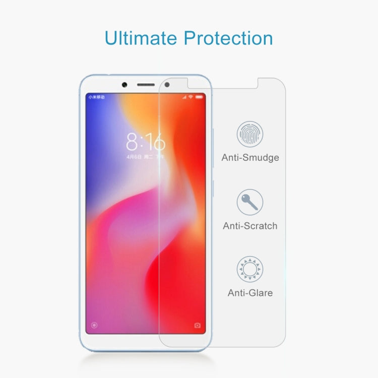 9H 2.5D Tempered Glass Film for Xiaomi Redmi 6A, For 6A (1 PCS)