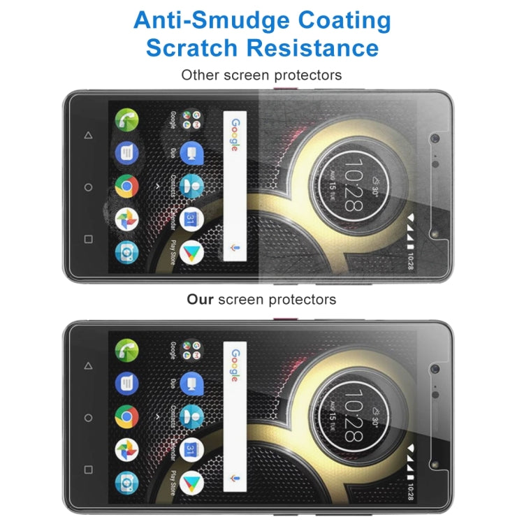 Película de vidrio templado 9H 2.5D de 0,26 mm para Lenovo K8 Plus