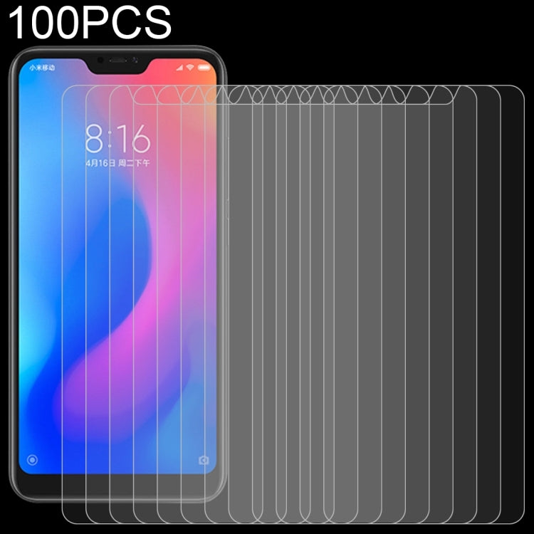 100 PCS 0.26mm 9H Surface Hardness 2.5D Curved Edge Tempered Glass Film for Xiaomi Redmi Note 6, For Redmi Note 6