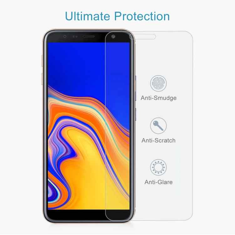 10 PCS 0.26mm 9H Surface Hardness 2.5D Curved Edge Tempered Glass Film for Galaxy J4+ / J6+