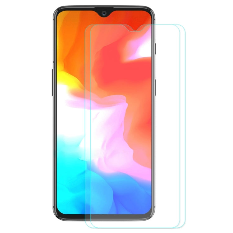 2 PCS ENKAY Hat-prince 0.26mm 9H 2.5D Curved Edge Tempered Glass Film for OnePlus 6T & 7, For OnePlus 6T & 7 (2 PCS)