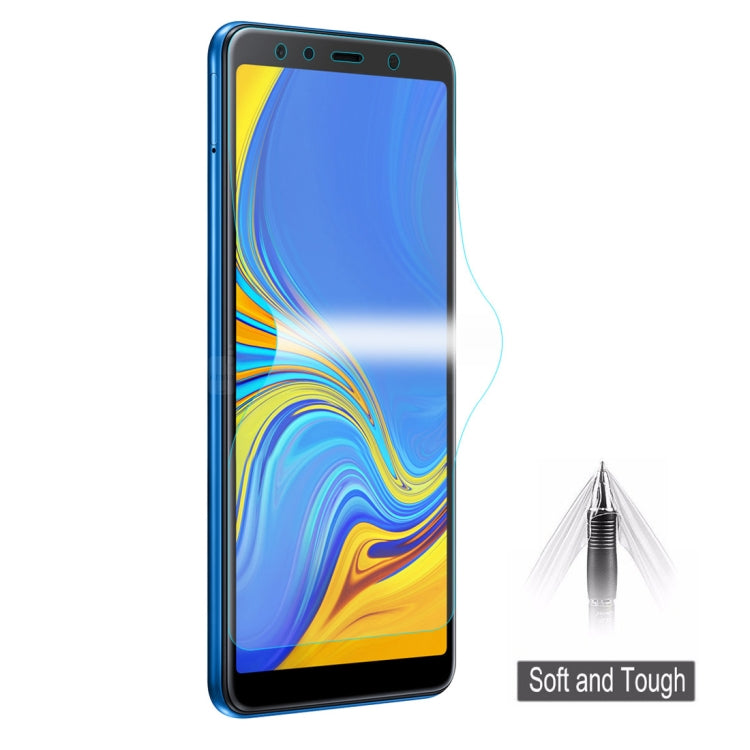 ENKAY Hat-Prince 0.1mm 3D Full Screen Protector Explosion-proof Hydrogel Film for Samsung Galaxy A7 (2018), TPU+TPE+PET Material, Galaxy A7 (2018)