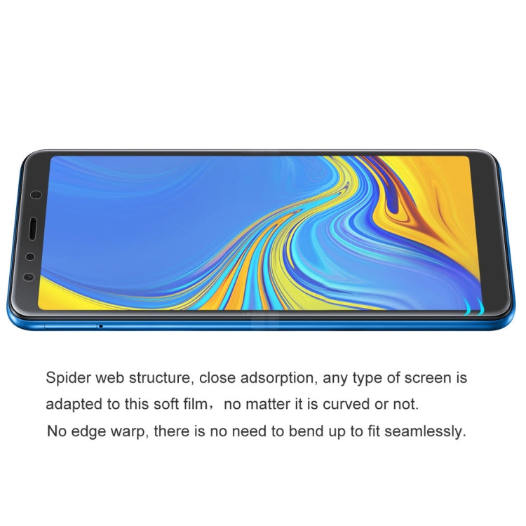 ENKAY Hat-Prince 0.1mm 3D Full Screen Protector Explosion-proof Hydrogel Film for Samsung Galaxy A7 (2018), TPU+TPE+PET Material, Galaxy A7 (2018)
