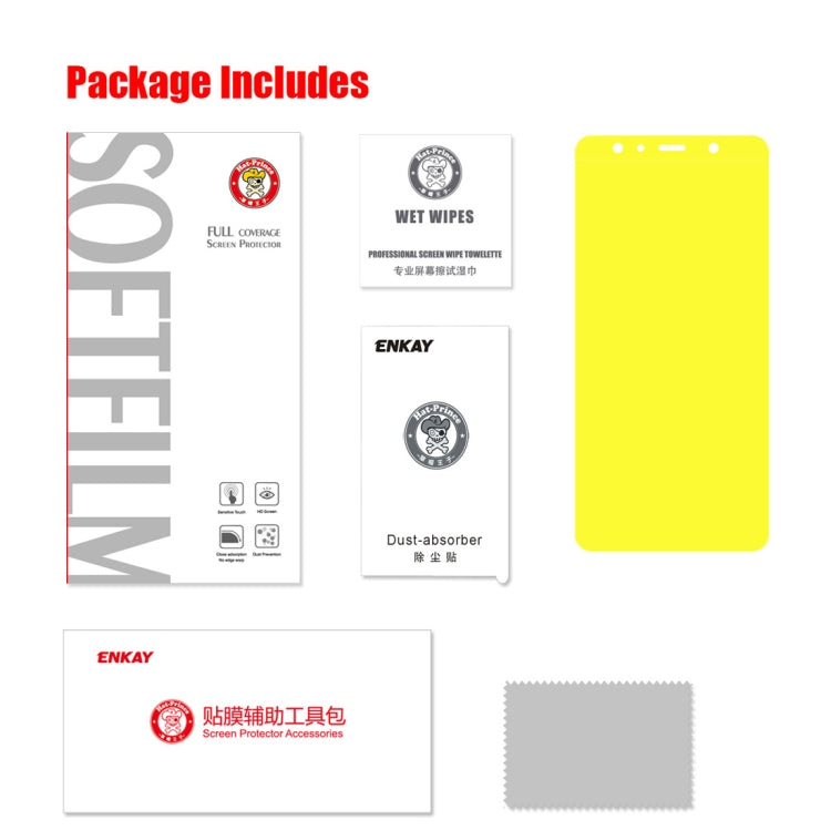 ENKAY Hat-Prince 0.1mm 3D Full Screen Protector Explosion-proof Hydrogel Film for Samsung Galaxy A7 (2018), TPU+TPE+PET Material, Galaxy A7 (2018)