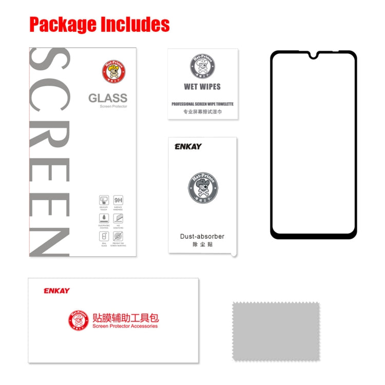 ENKAY Hat-prince Full Glue 0.26mm 9H 2.5D Tempered Glass Film for Xiaomi Redmi Note 7, Xiaomi Redmi Note 7 (Full Glue)