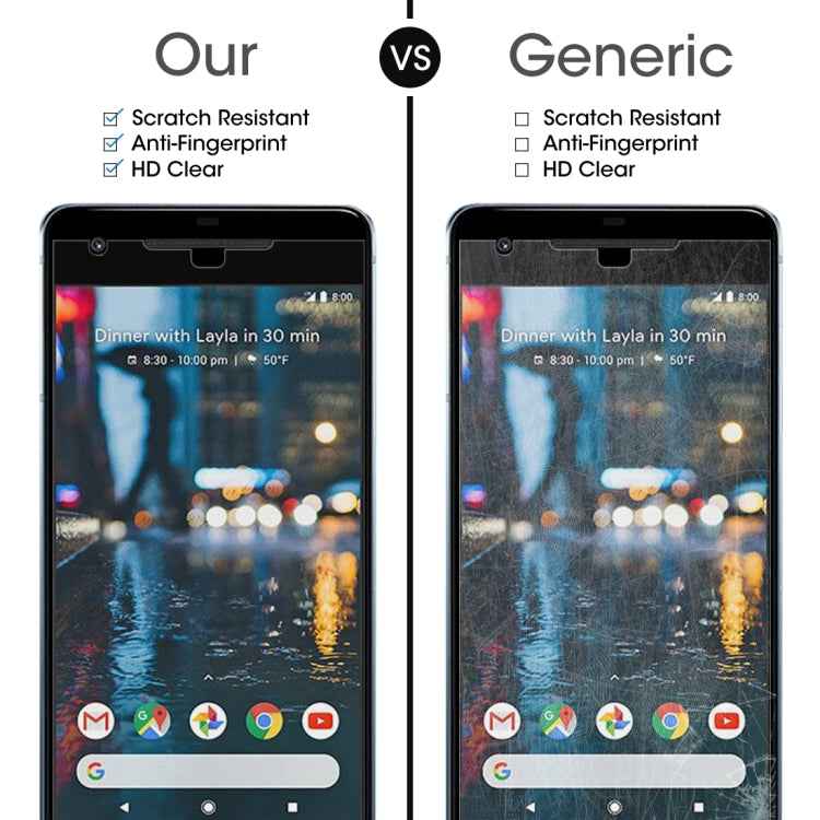For Google Pixel 2 XL 0.26mm 9H Surface Hardness 2.5D Explosion-proof Tempered Glass Screen Film