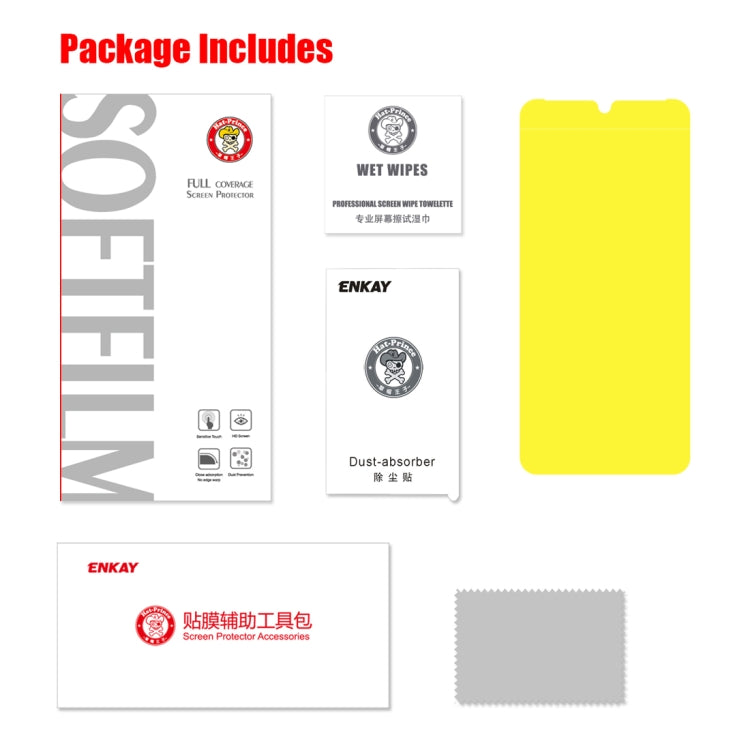 ENKAY Hat-Prince 0.1mm 3D Full Screen Protector Explosion-proof Hydrogel Film for Huawei P30 Pro, Huawei P30 Pro