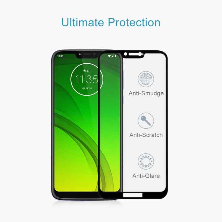 9H 9D Full Screen Tempered Glass Screen Protector for Motorola Moto G7 Power