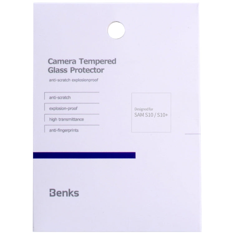 2PCS Benks KR Series 0.15mm Transparent Soft Rear Camera Lens Protective Film for Galaxy S10 Plus