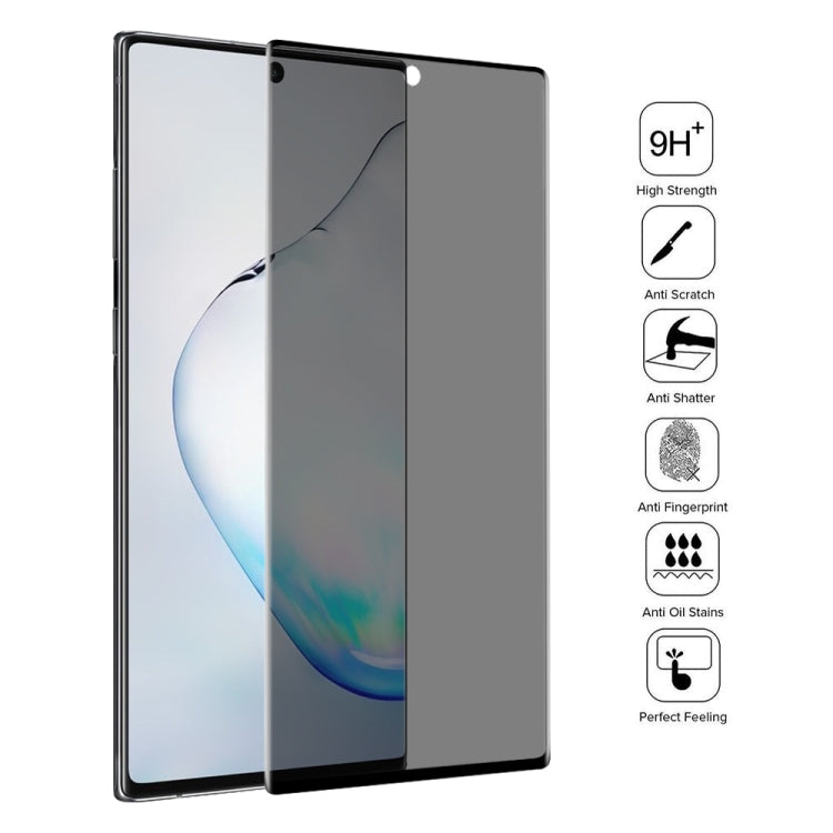 UV Full Cover Anti-spy Tempered Glass Film for Galaxy Note 10