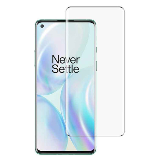 For OnePlus 8 9H 9D Curved Edge Tempered Glass Film