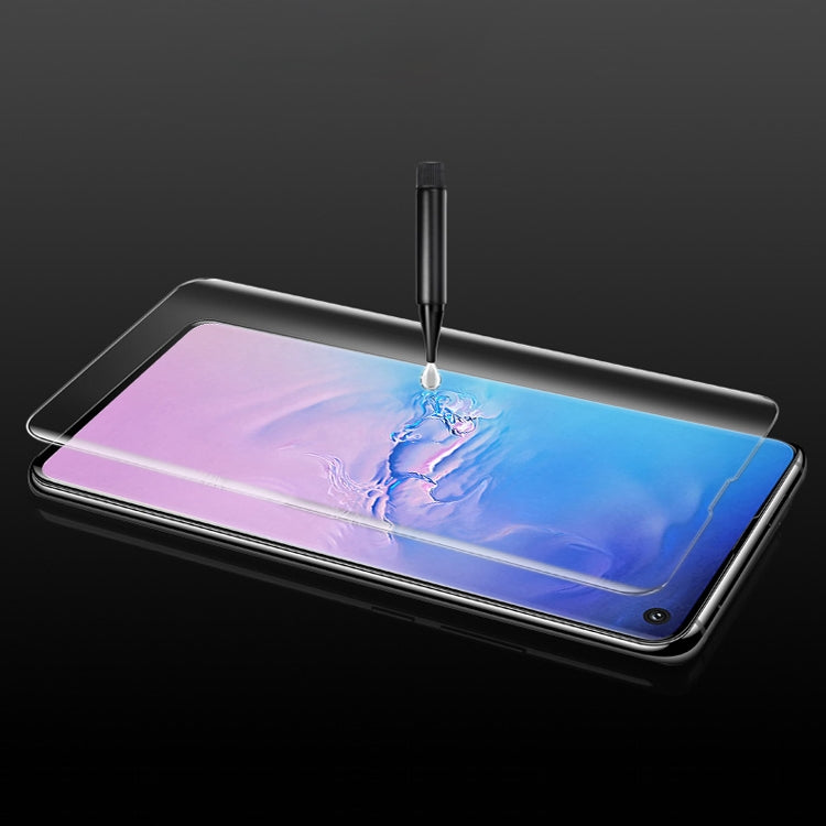 UV Liquid Curved Full Glue Tempered Glass for Galaxy S10,Support Fingerprint Unlock