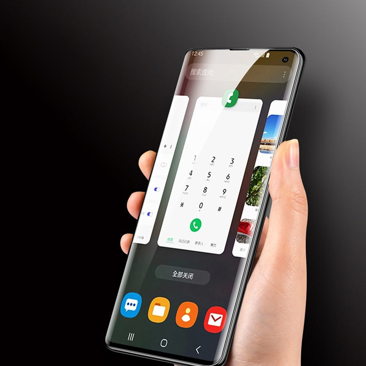UV Liquid Curved Full Glue Tempered Glass for Galaxy S10,Support Fingerprint Unlock