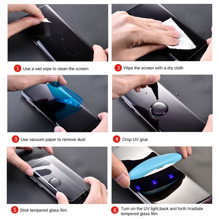 UV Liquid Curved Full Glue Tempered Glass for Galaxy S10,Support Fingerprint Unlock