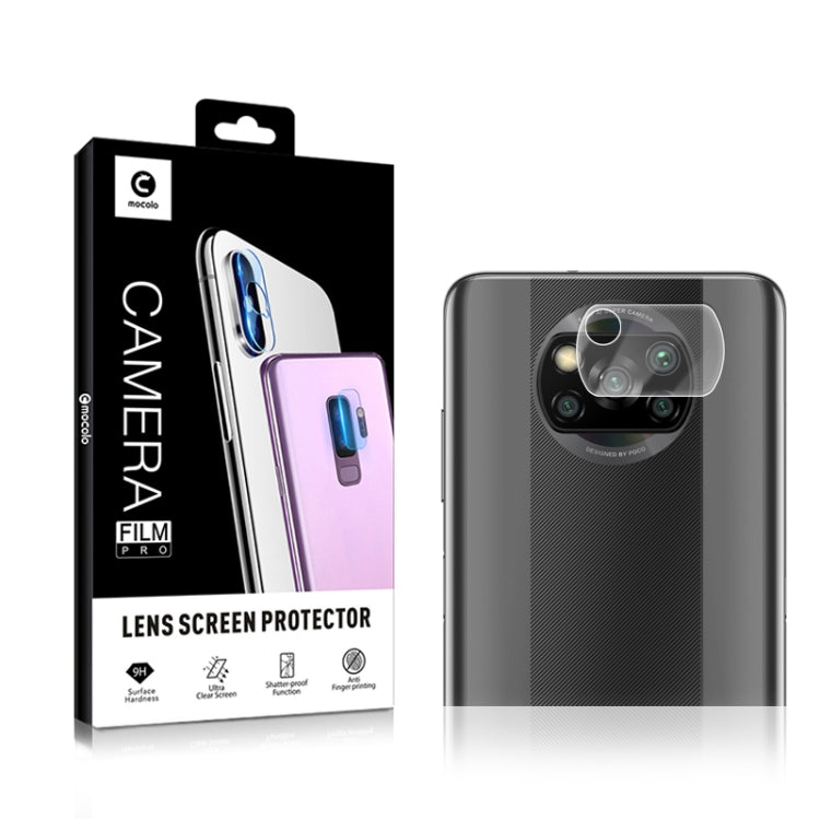 mocolo 0.15mm 9H 2.5D Round Edge Rear Camera Lens Tempered Glass Film for Xiaomi POCO X3 NFC, For Xiaomi POCO X3 NFC