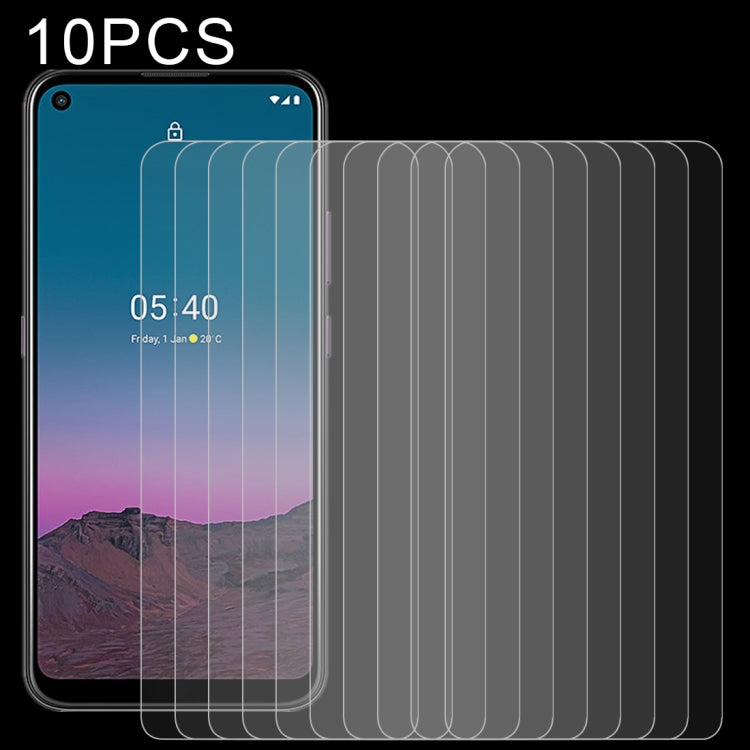 10 PCS For Nokia 5.4 0.26mm 9H 2.5D Tempered Glass Film, For Nokia 5.4 (10 PCS)