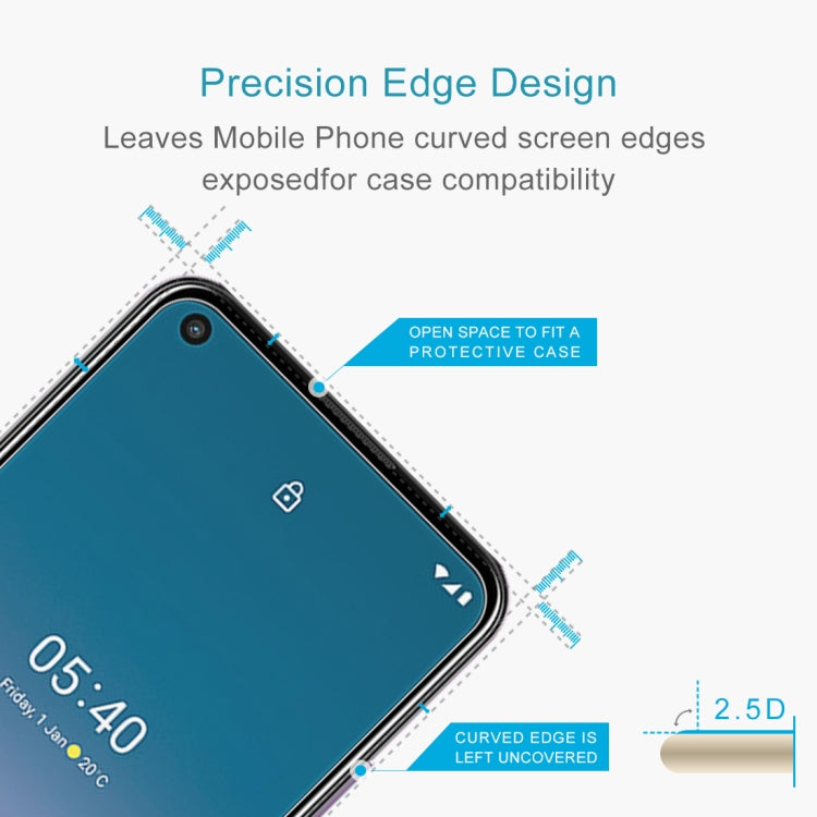 10 PCS For Nokia 5.4 0.26mm 9H 2.5D Tempered Glass Film, For Nokia 5.4 (10 PCS)