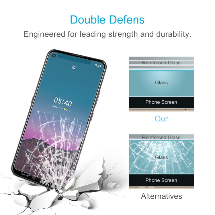 10 PCS For Nokia 5.4 0.26mm 9H 2.5D Tempered Glass Film, For Nokia 5.4 (10 PCS)