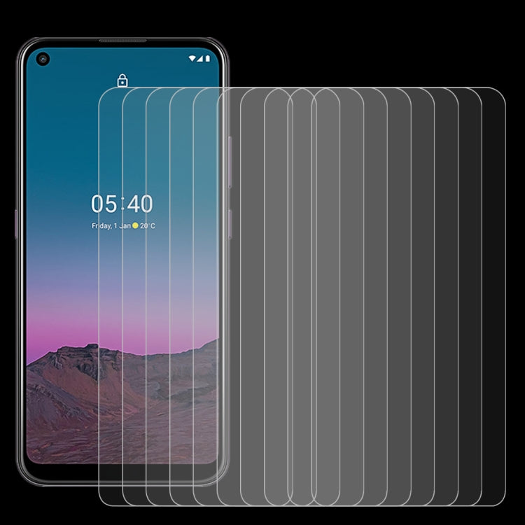 10 PCS For Nokia 5.4 0.26mm 9H 2.5D Tempered Glass Film, For Nokia 5.4 (10 PCS)