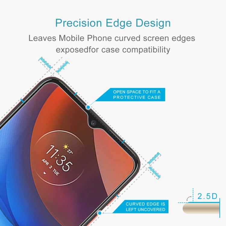 Lot de 50 films en verre trempé 9H 2.5D 0,26 mm pour Motorola Moto E7 Power / E7i Power