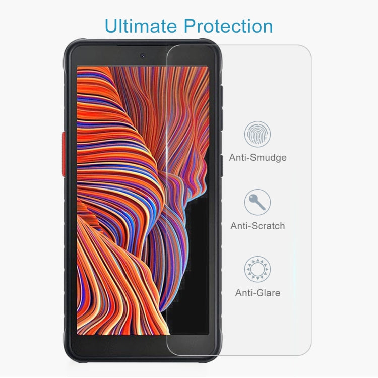 For Samsung Galaxy Xcover 5 50 PCS 0.26mm 9H Surface Hardness 2.5D Explosion-proof Tempered Glass Non-full Screen Film