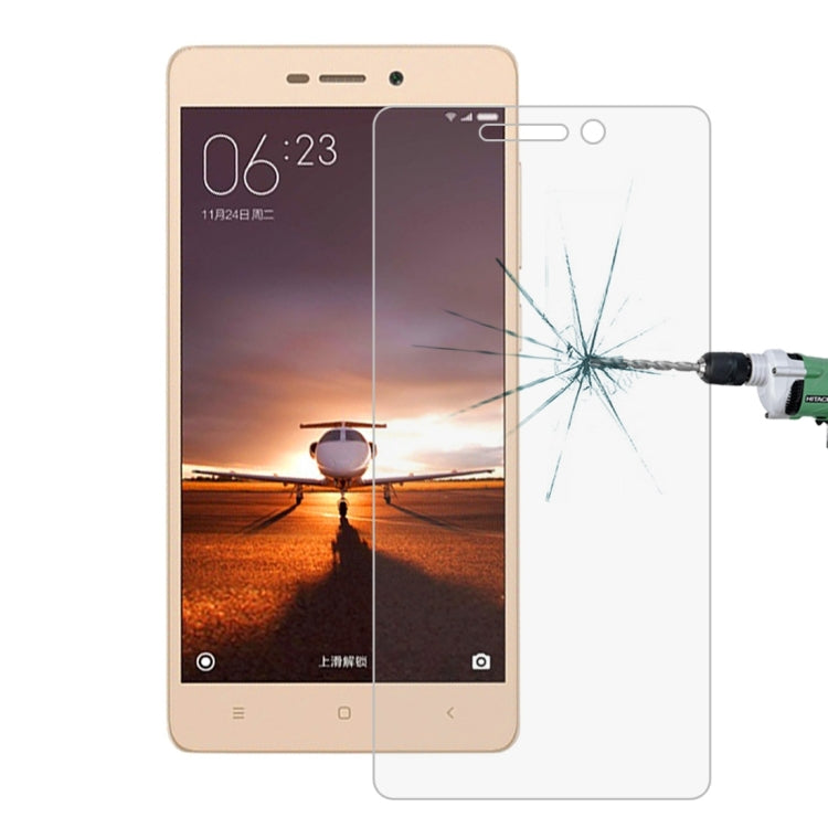 100 PCS for Xiaomi Redmi 3 & 3S 0.26mm 9H Surface Hardness 2.5D Explosion-proof Tempered Glass Screen Film, For Xiaomi Redmi 3 & 3S(100pcs)