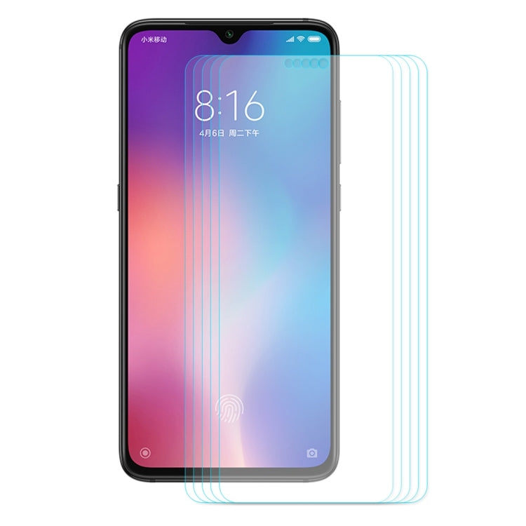 5 PCS ENKAY Hat-Prince 0.26mm 9H 2.5D Curved Edge Tempered Glass Film for Xiaomi Mi 9, For Xiaomi Mi 9