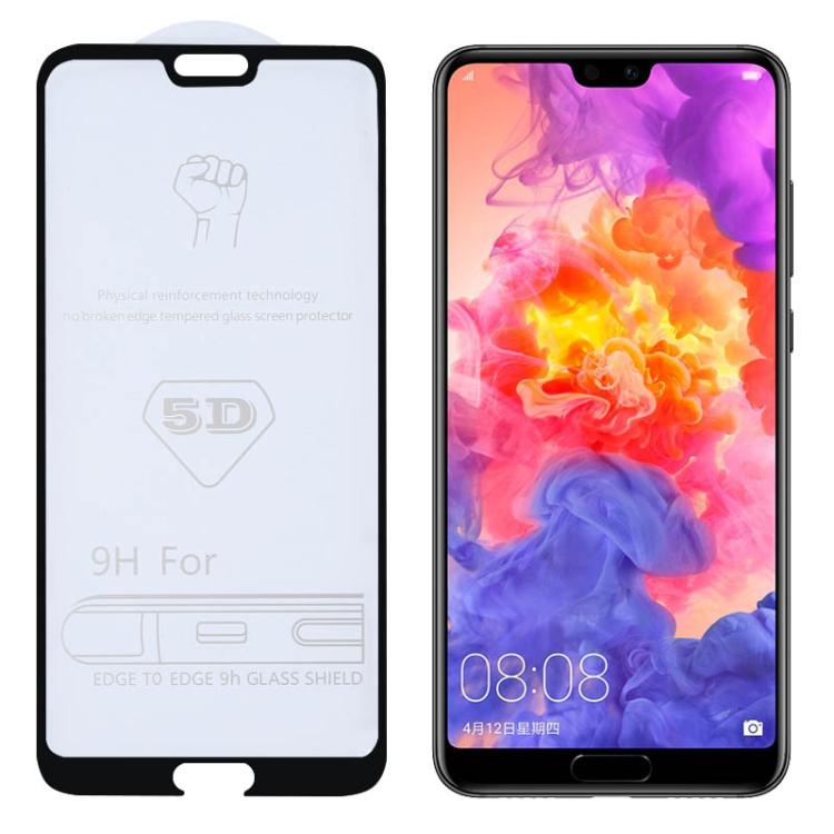 Film en verre trempé 9H 5D Full Glue pour Huawei P20 Pro