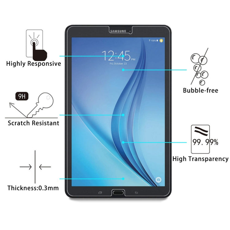 For Galaxy Tab E 8.0 / T377 0.3mm 9H Surface Hardness Tempered Glass Film