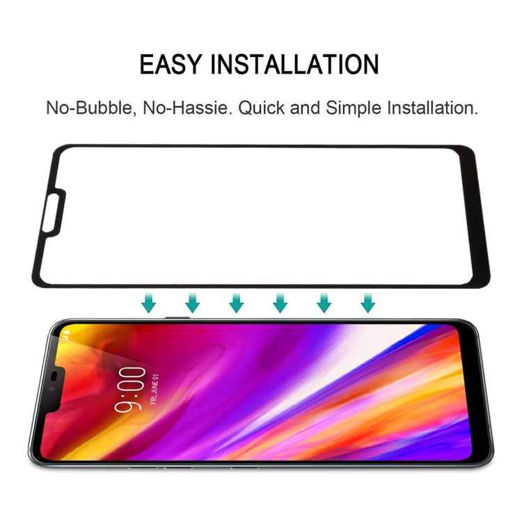 0.26mm 9H 2.5D Tempered Glass Film for LG G7 ThinQ, For LG G7 ThinQ(Black)