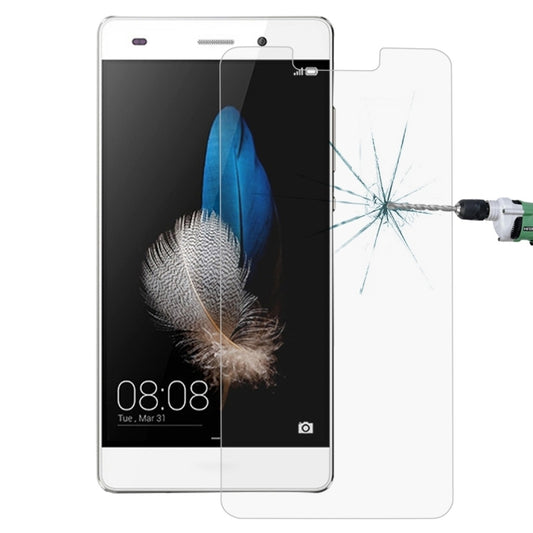 Película de vidrio templado para Huawei P8 Lite (2017), 0,26 mm, dureza superficial 9H, a prueba de explosiones, no cubre toda la pantalla (1 unidad)