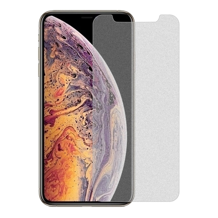 For iPhone XS Max / iPhone 11 Pro Max 50pcs Matte Frosted Tempered Glass Film, No Retail Package