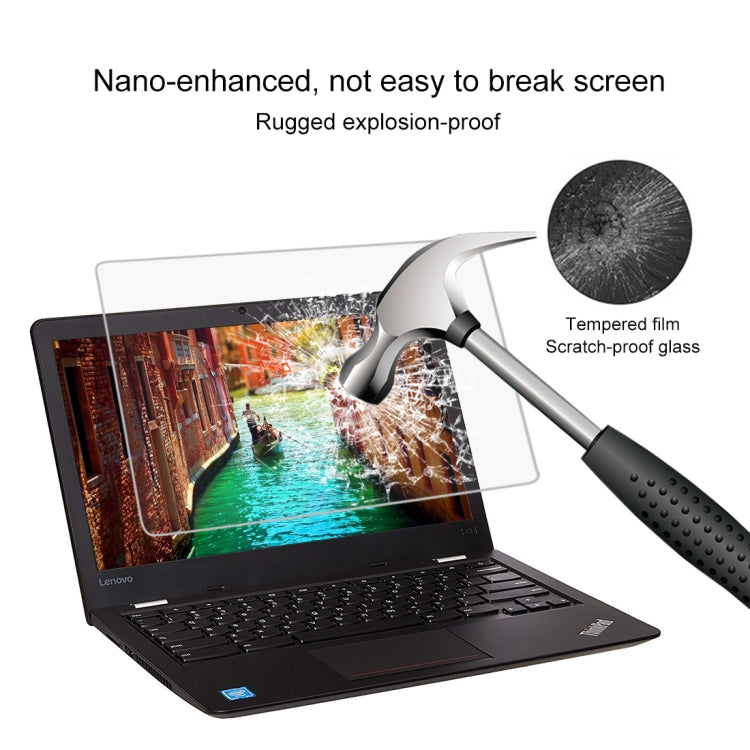 0.4mm 9H Surface Hardness Full Screen Tempered Glass Film for Lenovo ThinkPad 13 Chromebook 13.3 inch