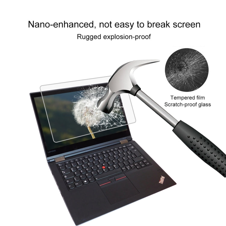 0.4mm 9H Surface Hardness Full Screen Tempered Glass Film for Lenovo ThinkPad Yoga 370 13.3 inch