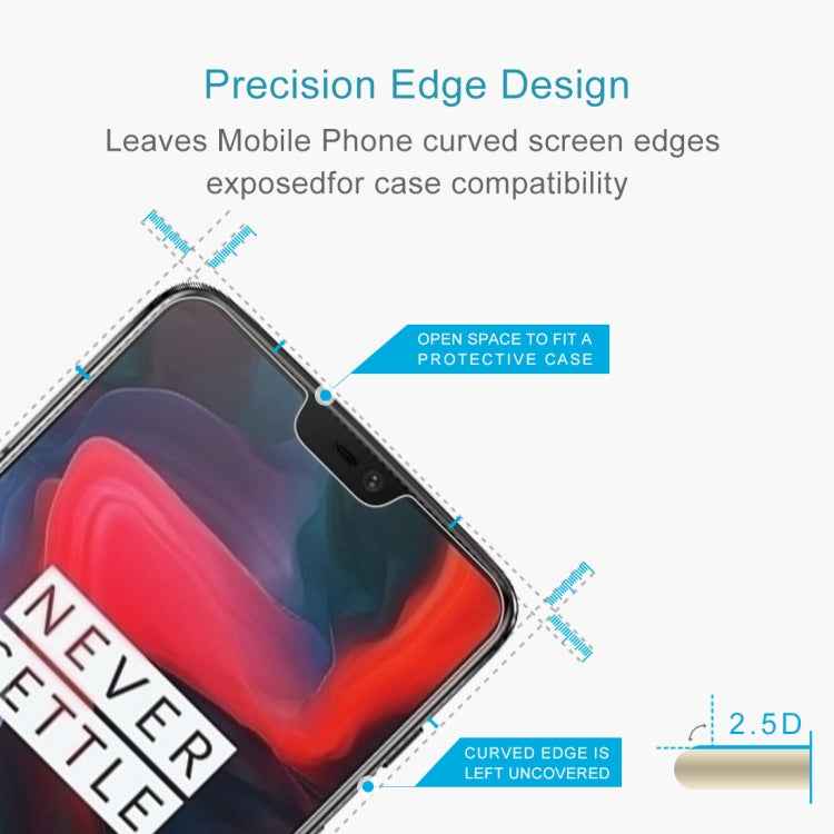 100pcs 0.26mm 9H 2.5D Tempered Glass Film for OnePlus 6